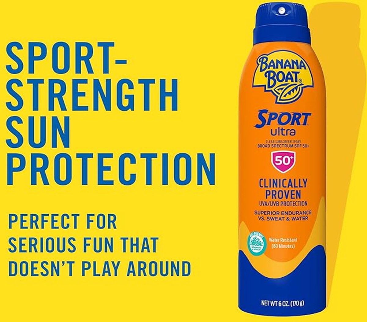Banana Boat - Ultra Sport Clear Sunscreen Spray - SPF 50 - 170g