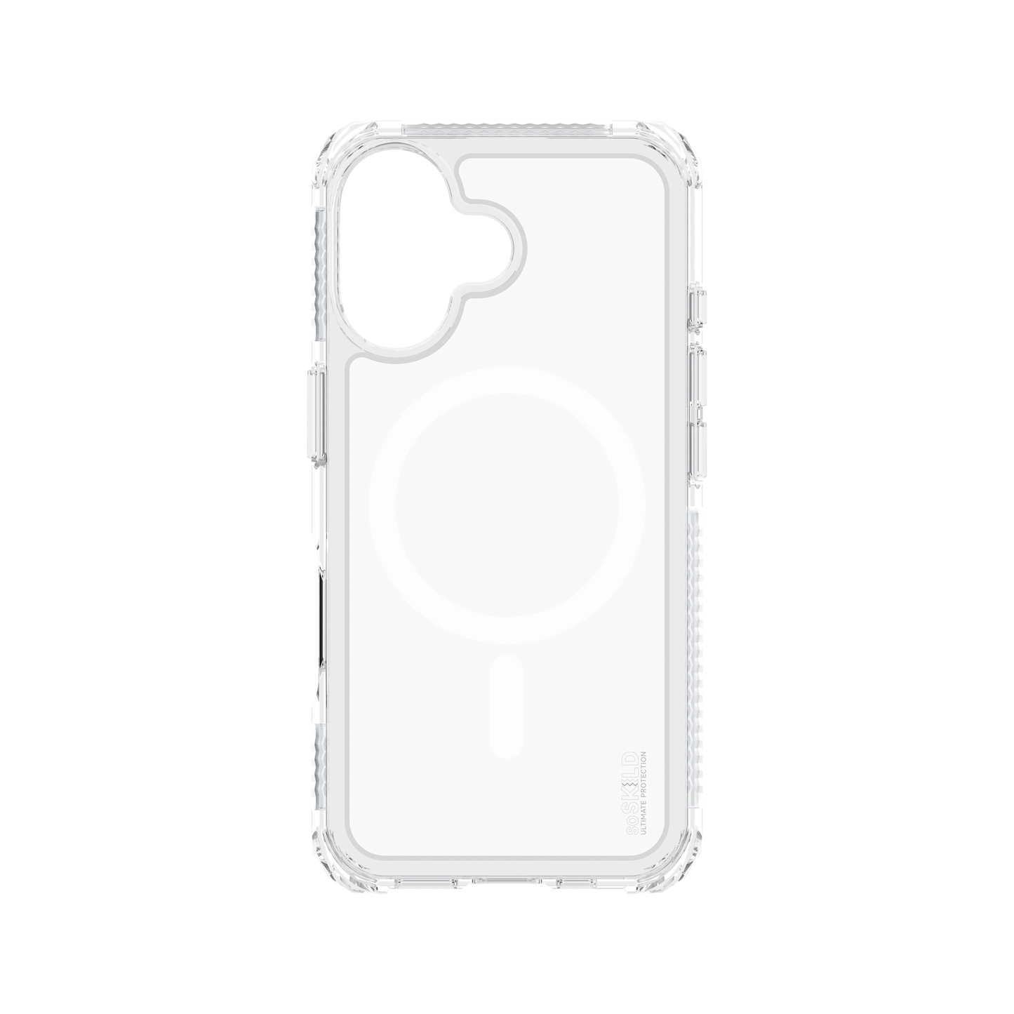 SoSkild iPhone 16 Defend heavy impact case met magnetische ring transparant