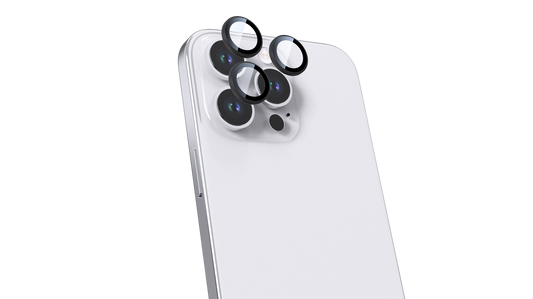 BeHello iPhone 16 Pro/16 Pro Max Camera lens protector zwart